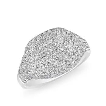 Blizga AAA kubinis cirkonis mikro nutiesti žiedas moterims prabangių sužadėtuvių juosta aukščiausios kokybės sidabro spalvos CZ piršto papuošalai