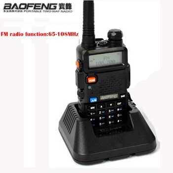 1pcs Baofeng uv 5r Walkie Talkie 5W Dual Band Nešiojamų Radijo UHF&VHF UV 5R 136-174MHz 400-520MHz CB Radijo baofeng uv-5r