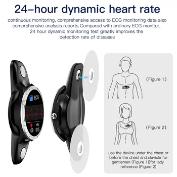 Smart Žiūrėti 2021 24 valandas dinaminis Stebėti EKG+PPG+HRV IP68 smart miego Stebėti Fitness Tracker Smartwatch vyrams, moterims