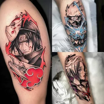 20 Lapų Naruto Tatuiruotė Lipdukai Anime Stiliaus Laikina Tatuiruotė Lipdukai Vandeniui Netikrą Tatuiruotės