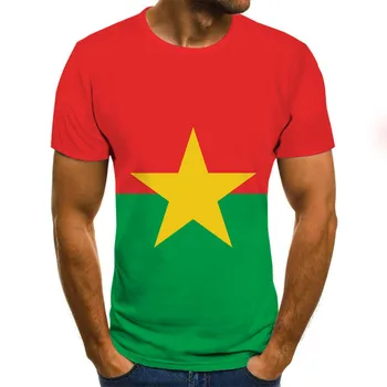 2020 naujas vasaros vyriški T-shirt 3D vėliavos spausdinimo raundo kaklo atsitiktinis marškinėliai T-marškinėliai vyrams