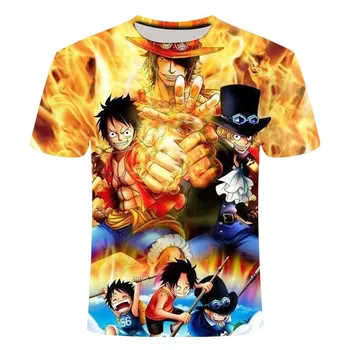2020 naujų Anime Marškinėlius Vasaros Vyrų ir moterų Juokinga Spausdinti Vienas Gabalas 3d T-shirt Vyrai Hip-hop Streetwear O-Neck T Marškinėliai topai&Tees