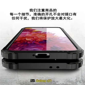 Samsung Galaxy S21 Plius Padengti antidetonaciniai TPU Bamperis Patikima Šarvai Silikono Telefono Galinį Dangtelį Atveju 