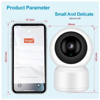 Mini Kamera 1080P HD IP vaizdo Kamera WIFI Smart Home Security Camera Kūdikio stebėjimo VAIZDO Kameros Tuya Smart APP Naktinio Matymo P2P