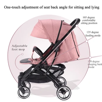 BRANGIAUSIO vežimėlis dvyniai, sulankstomas nešiojamų vežimėlio kūdikio vežimėlį, ypač lengvas Kelias kūdikio vežimėlis Nemokamas Pristatymas