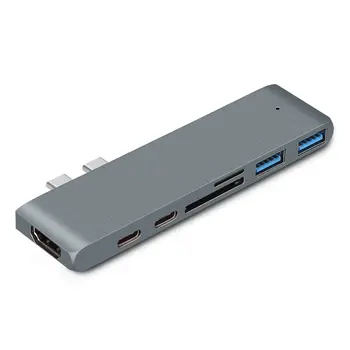 USB 3.1 Tipas-C Hub Į HDMI Adapteris, suderinamas 4K 