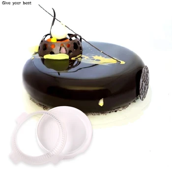 Raundas Eclipse Silikono Tortas Pelėsių Mousses silikono Šifono Pyragai pelėsių Kepimo Skardą Dekoravimo Reikmenys Bakeware Įrankiai