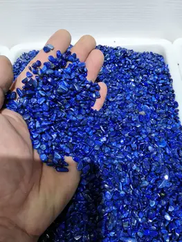 100g 5-7mm Gamtos Mėlynas Lazuritas Kvarco Kristalo Poliruoti Žvyro Pavyzdys gamtiniai akmenys ir mineralai, Žuvų Bakas akmenys