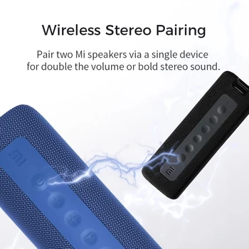 Xiaomi Mi Portable bluetooth Speaker 16W TWS Stereo Super Bass Garsiakalbiai IPX7 atsparus Vandeniui Lauko Kolonėlės Garsiakalbis Garso Lauke