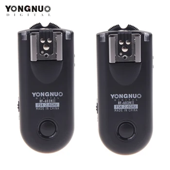 Yongnuo RF-603N II RF 603 N3 RF-603 N3 Wireless Flash Trigger Transiveris skirtas Nikon D90 D600 D3000 D5000 D7000 Flash Trigger