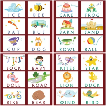 Mediniai Rašybos Žodį Abėcėlė Montessori Švietimo Žaidimas, Ankstyvo Mokymosi Laišką Vaikas Švietimo Žaislas Įspūdį Žaislas, Skirtas 3-4 Metų Vaikas