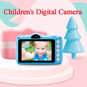 Vaikai Kamera Mini Skaitmeninis Foto Video Kamera Vaikams 3.5 colių 12MP 1080P HD Mielas Animacinių filmų Kamera Vaikams Gimtadienio Dovana