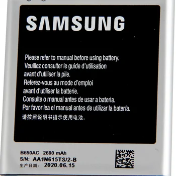 Originalaus Samsung Akumuliatoriaus B650AC B650AE Galaxy Mega I9152 I9158 SM-V101F Originali Telefono Baterija 600mAh