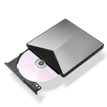 Išorinis Optinis įrenginys USB 3.0 CD/DVD-ROM Combo Aliuminio DVD RW ROM Rewriter įrašymo įrenginį MacBook Pro Nešiojamas Laimėti 7/8.1/10 Linux