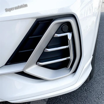 Priekiniai Foglight Rūko Žibintai Lempa Apsaugos Rinkinys Apima Apdaila Tinka Audi Q3 2019 2020 2021 ABS Priedai Šildomi Chrome / Raudona