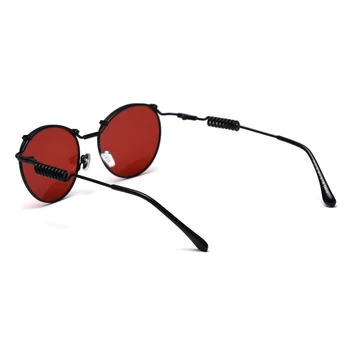 Kachawoo raudona retro vintage akiniai nuo saulės, poliarizuoti metalo moterų punk saulės akiniai turas vyrų unisex vasaros mados gimtadienio dovanos