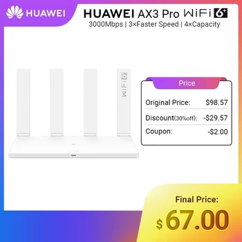 Originalus Huawei AX3 Pro 3000Mbps WiFi 6 Plius Belaidis Maršrutizatorius