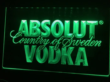 A025 Absolut Vodka Šalies Švedijos Alaus LED Neon Light Pasirašyti