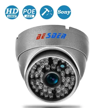 BESDER 1080P SONY STARVIS Naktinio Matymo IP Kameros H. 265 Metalinis Korpusas, CCTV Namų Apsaugos Kamera 2MP, IMX 307 Kamera, ONVIF 2.0 XMEye