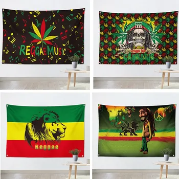 Jamaikos Reggae Muzikos beatbox Roko vėliavos banner Derliaus plakatas gobelenas Kabo tapybos sienos kabo Baras, kavinė koncertą namų dekoro