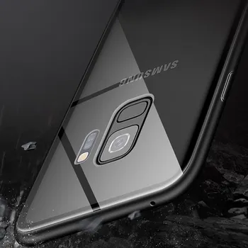 Magnetinio Adsorbcijos Metalo Case For Samsung Galaxy J4 2018 J6 2018 J8 2018 J4 Plius J6 Plius J2Core Dvipusis Magnetas Stiklo Danga
