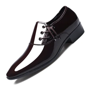 Klasikinis verslo vyrų suknelė batų mados elegantiškas oficialią vestuvių batai vyriški neslidus office oksfordo bateliai mados vyrų nurodė,