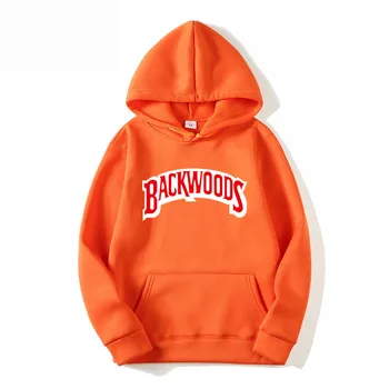 Megztinis varžto sriegio matuoklis Hoodies Streetwear Backwoods Hoodie Palaidinukė Vyrų Mados rudens-žiemos Hip-Hop Bliuzono sportiniai kostiumai