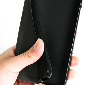 Prabanga PU Odos Atveju Oukitel K13 Pro Flip Case For Oukitel K13 Pro Telefono dėklas Minkštos TPU Silikoninis Galinio Dangtelio