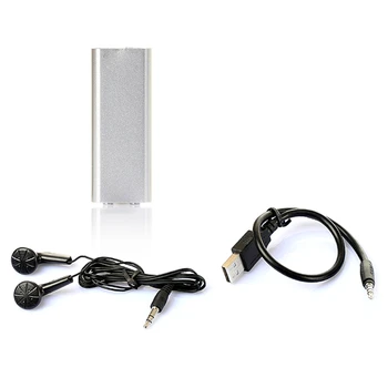 8G Balso Aktyvuota Mini Diktofonas, Garso Įrašymas MP3, Diktofonas, su Ausinės ir USB Laidas, skirtas Verslo Konferencija