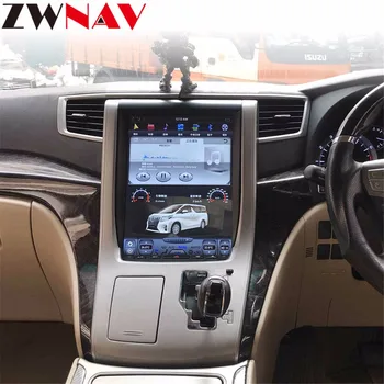 DIDELIS ekranas Tesla stilius Android 7.1 Automobilio Multimedijos Grotuvas vienetas Toyota Alphard 2007-2013 m. GPS Navigacija Radijo stereo BT dvd nr.