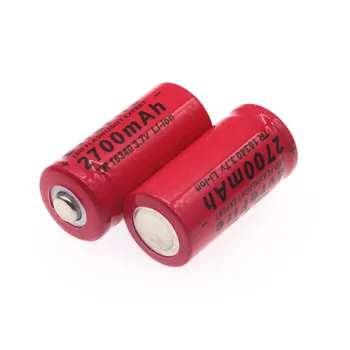 3.7 V 2700mAh 16340 Baterijos, Li-ion 16340 Baterija Laser Pen LED Žibintuvėlis Įkraunamas 16340 CR123A Baterijos