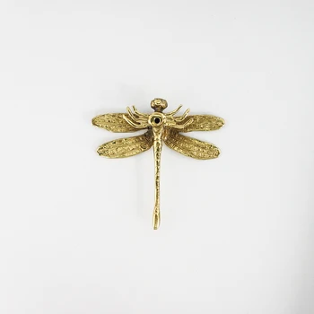 Žalvario Dragonfly Baldų Apdaila Rankenos Ins Šiaurės Rankenos Aukso Stalčių Spinta Durų Spinta, Spintos Išsitraukia WJ10