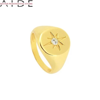 AIDE 2020 Naujų Prabangių Papuošalų 925 Sterlingas Sidabro Žiedai Moterims Turo Aštuonių-Pažymėjo Star Diamond Ring Anel Masculino