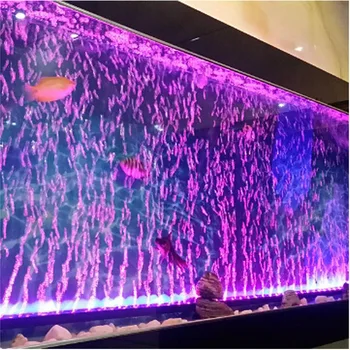 LED Oro Burbulas Šviesos Akvariume Lempos, povandeninis Povandeninis Žuvų Bakas Šviesos Spalva Keičiasi Priėmimo Deguonies Žuvų Bakas