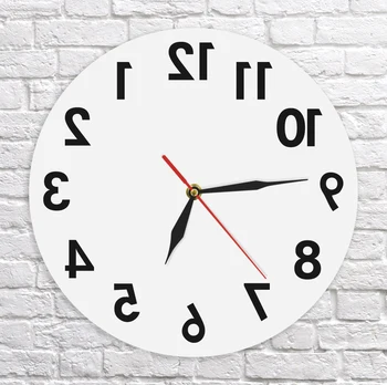 Atgal Kvarcinis Laikrodis Modernus Dizainas Atvirkštinio Sieninis Laikrodis Kūrybos Menas, Sienų Dekoras Laikrodis Dekoratyvinis Namų Sieniniai Laikrodžiai