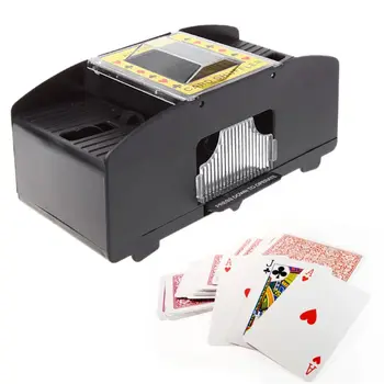 Automatinis Pokerio Kortelės Maišyklė stalo Žaidimai baterijomis, Kortų Maišymo 2 Denio Automatinė Ranka Skriejikas T8NC