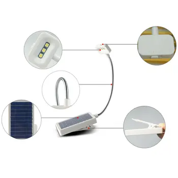 Stalas Žibintai vidaus Led Saulės Baterijos Fotoblykstės Mini Nešiojamieji Knygos Lempos, LED Įrašą Skaitymo Tyrimo Energijos Taupymo Stalas Žibintai