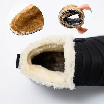 Žiemos Sniego Batai Moterims, Batai Išlaikyti Šiltas Pliušinis Kailis Kulkšnies Įkrovos Vandeniui Atsparus Slydimui Dėl Atsitiktinis Moterų Zapatos Invierno Mujer Botines