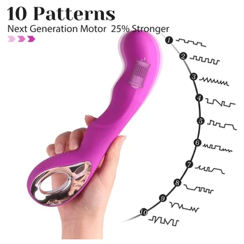 Multi-greitis, G-taško Vibratorius, USB Mokestis Galingas Vibruojantis Dildo Moterų Silikono Klitorio Masažas Sekso Produktai