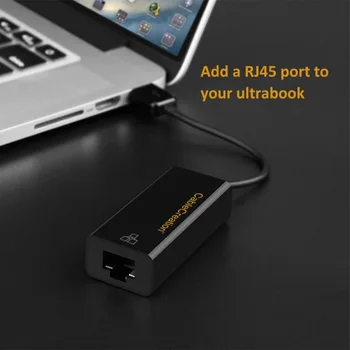 USB Tinklo Adapteris, CableCreation paauksuoti USB 2.0 10/100 Fast RJ45 Ethernet LAN Tinklo plokštė, Suderinama MacBook