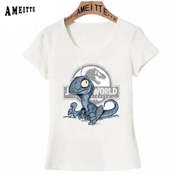 Kūdikis Mėlyna! Dinozauras, Print T-Shirt Vasaros Mados Moterų Marškinėliai Mielas Atsitiktinis Mergina Tees Hipster Moteris Viršūnes Derliaus Trumpas Rankovės
