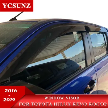 Šoninių Langų Oro Deflektoriai Shield Langų Apsaugas Toyota Hilux Revo Rocco 2016 2017 2018 2019 2020 SR5 Dviguba Kabina