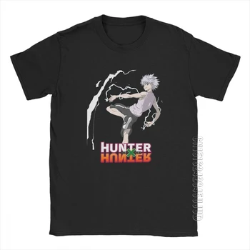 Hunter X Hunter Kilua T-Marškinėliai Vyrams, Aukštos Kokybės Audiniai Naujovė Vyrų Tees O Kaklo Medvilnės Drabužius Normalus Marškinėliai