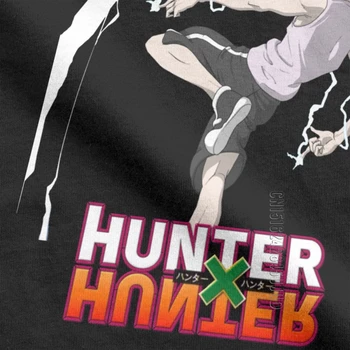 Hunter X Hunter Kilua T-Marškinėliai Vyrams, Aukštos Kokybės Audiniai Naujovė Vyrų Tees O Kaklo Medvilnės Drabužius Normalus Marškinėliai