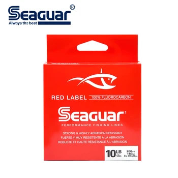 Seaguar Red Label Fluoridų Žvejybos Linija 6LB-12LB Fluoridų Bandymo Anglies Pluošto Vienagijai siūlai, Karpis Vielos Lyderis Linija