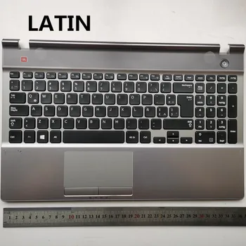 JAV/JK/rusų/Turkija/LOTYNŲ/Kanada naują nešiojamąjį kompiuterį, klaviatūrą su touchpad palmrest Samsung NP550P5C 550P5C BA75-03738D skiedra