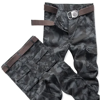 Krovinių Kelnės, vyriški Laisvalaikio Medvilnės Ilgos Kelnės Pavasarį, Rudenį Streetwear Armijos Tiesios Kelnės Poilsiu Karinės Taktinės Kelnės 44