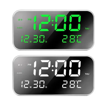 LED Laikrodis Atidėjimo Skaitmeninis Laikrodis-Žadintuvas Kelionės Elektroninių Stalas Led Stalo Laikrodis Pabusti Silent Alarm Clock Miegamasis Namų Dekoro Dovana