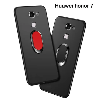 Garbės 7 PLK-AL10 PLK-L01 Padengti Huawei honor 7 Atveju prabanga 5.2 colių Soft Black silikoniniai Dėklai Huawei Honor 7 Telefonas Fundas