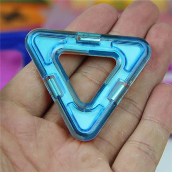 54Pcs Standartinio Dydžio Kvadrato Trikampio Magnetiniai Blokai Plytų Dizaineris Žaislai Vaikams Su Dovanų Maišelis Vadovas